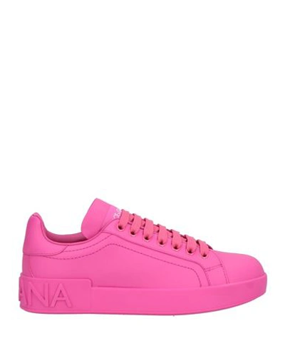 Dolce & Gabbana Logo Low-top Sneakers In Pink