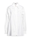Versace Woman Shirt White Size 8 Cotton In White