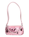 BY FAR BY FAR WOMAN HANDBAG PINK SIZE - POLYESTER, RECYCLED POLYESTER, LAMBSKIN