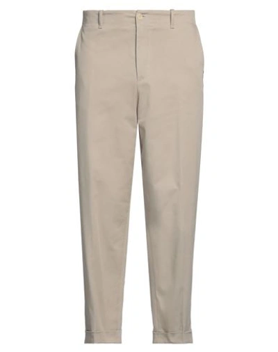 Etro Man Pants Beige Size 36 Cotton, Elastane