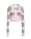 MARNI MARNI WOMAN CARDIGAN PINK SIZE 6 POLYAMIDE, MOHAIR WOOL, VIRGIN WOOL, WOOL