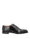 FERRAGAMO FERRAGAMO MAN LACE-UP SHOES BLACK SIZE 9 CALFSKIN