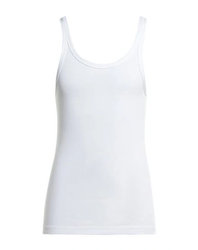 DOLCE & GABBANA DOLCE & GABBANA MAN TANK TOP WHITE SIZE 44 COTTON