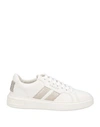Bally Woman Sneakers White Size 8.5 Calfskin In White