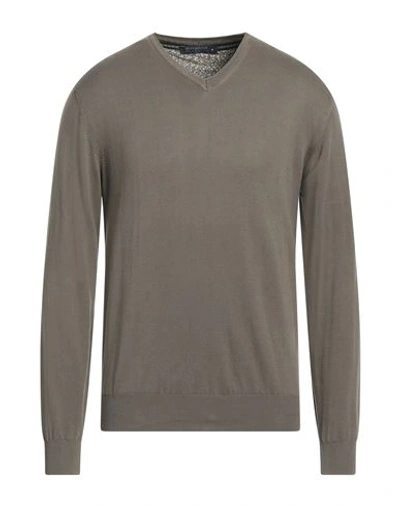 Avignon Man Sweater Dove Grey Size L Cotton