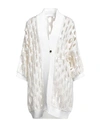 Brunello Cucinelli Woman Cardigan Ivory Size M Linen, Silk, Polyamide In White