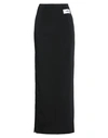 DOLCE & GABBANA DOLCE & GABBANA WOMAN MAXI SKIRT BLACK SIZE 6 ACETATE, POLYAMIDE, SILK, ELASTANE