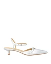 Aeyde Marianna Pointed Toe Pump In Silver