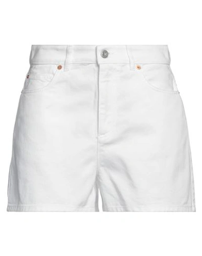 Valentino Garavani Woman Denim Shorts White Size 28 Cotton