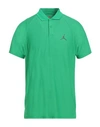 Jordan Man Polo Shirt Green Size L Polyester