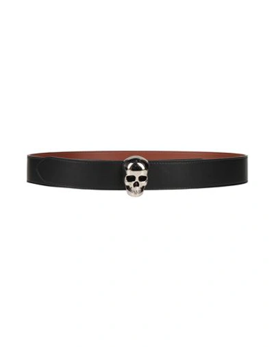 Alexander Mcqueen Man Belt Black Size 39.5 Leather