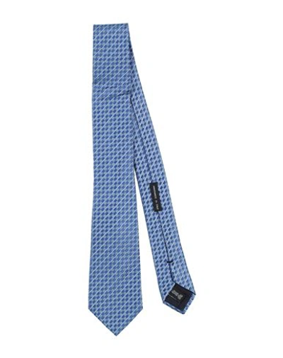 Giorgio Armani Man Ties & Bow Ties Blue Size - Silk, Cotton