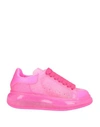 Alexander Mcqueen Woman Sneakers Fuchsia Size 7.5 Thermoplastic Polyurethane In Pink