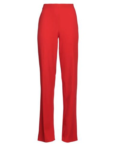 Ferragamo Woman Pants Red Size 10 Virgin Wool