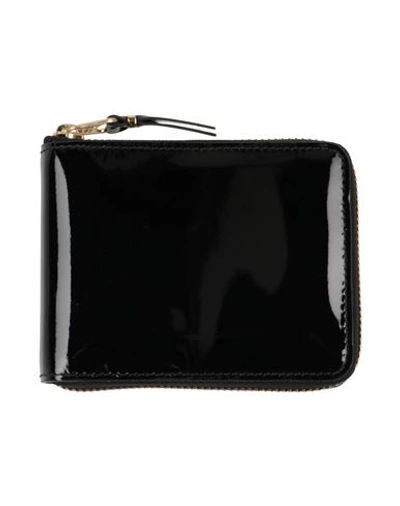 Comme Des Garçons Woman Wallet Black Size - Leather