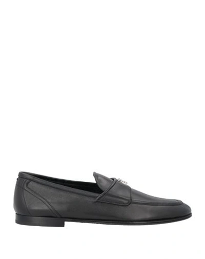 Dolce & Gabbana Man Loafers Black Size 7 Soft Leather