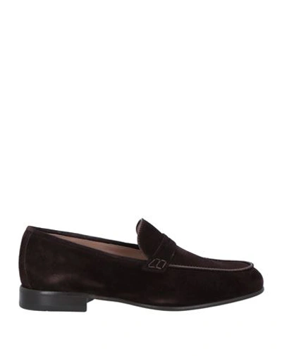 Ferragamo Man Loafers Dark Brown Size 10 Leather