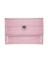 Alexander Mcqueen Woman Wallet Pink Size - Soft Leather