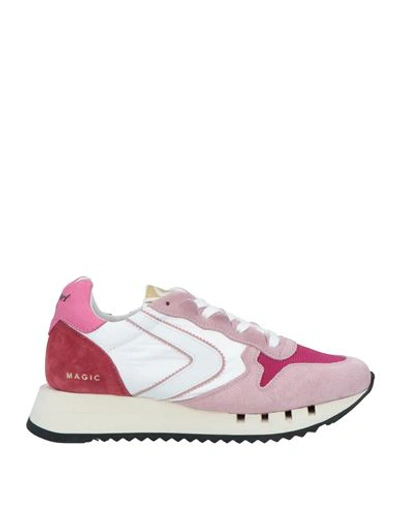 Valsport Woman Sneakers Pastel Pink Size 5.5 Leather, Textile Fibers