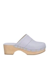Aeyde Aeydē Woman Mules & Clogs Lilac Size 8 Leather In Purple