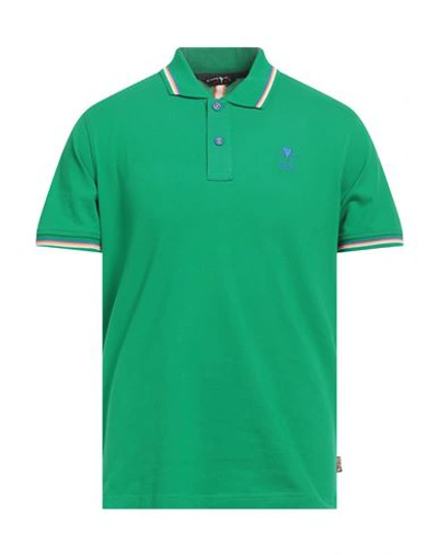 Cape Horn Man Polo Shirt Green Size Xl Cotton, Elastane