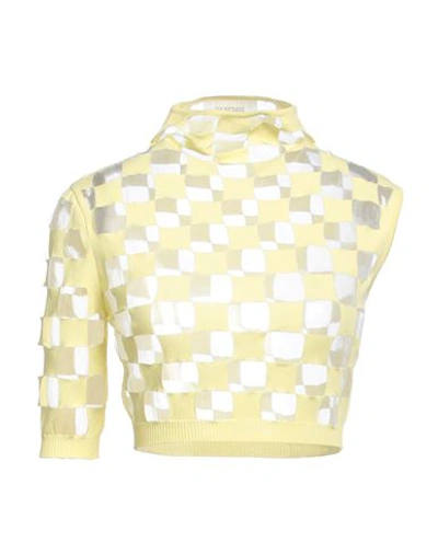 SPORTMAX SPORTMAX WOMAN TOP YELLOW SIZE L VISCOSE, POLYESTER, POLYAMIDE