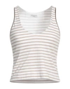 Brunello Cucinelli Woman Top Khaki Size L Cotton, Elastane, Brass In Beige