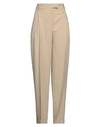 Ferragamo Woman Pants Beige Size 4 Virgin Wool In Beige