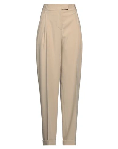 Ferragamo Woman Pants Beige Size 4 Virgin Wool