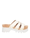 Chloé Woman Mules & Clogs White Size 10 Soft Leather In White