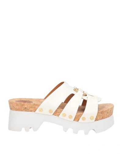 Chloé Woman Mules & Clogs White Size 10 Soft Leather