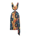 Marni X No Vacancy Inn Sleeveless Cutout Asymmetric Midi Dress In Navy Blue