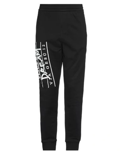 Versace Man Pants Black Size Xxl Cotton