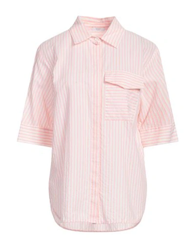 Peserico Easy Woman Shirt Salmon Pink Size 6 Cotton