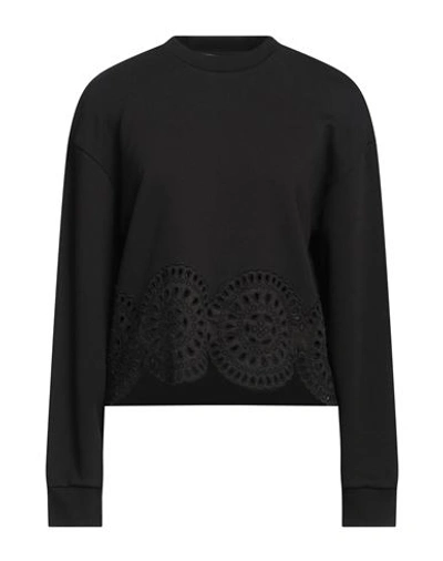 Stella Mccartney Woman Sweatshirt Black Size 6-8 Cotton, Elastane