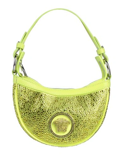 Versace Woman Handbag Yellow Size - Viscose, Silk, Lambskin In Yellow