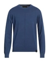 John Richmond Man Sweater Blue Size Xxl Viscose, Nylon