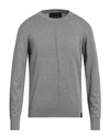 John Richmond Man Sweater Grey Size Xxl Viscose, Nylon