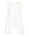 Comme Des Garçons Sleeveless Top In White