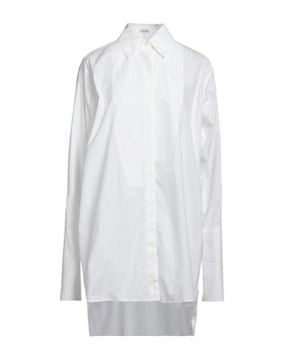 Loewe Woman Shirt White Size 6 Cotton