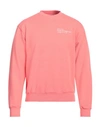 SPORTY AND RICH SPORTY & RICH MAN SWEATSHIRT CORAL SIZE S COTTON