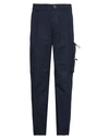 Versace Man Pants Navy Size 30 Cotton, Polyamide In Navy Blue