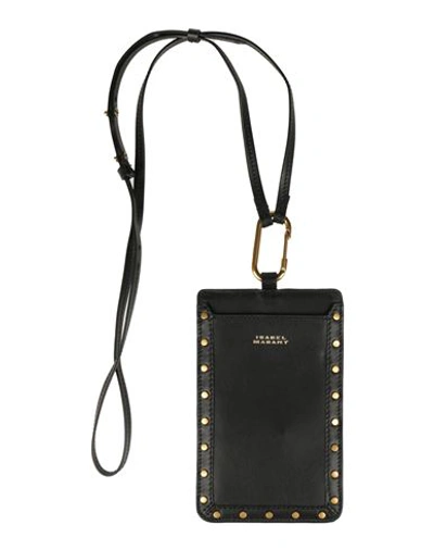 Isabel Marant Woman Document Holder Black Size - Calfskin