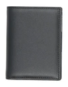 Comme Des Garçons Grid Pattern Compact Cardholder In Black