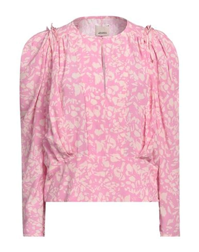 Isabel Marant Woman Top Pink Size 6 Silk, Elastane