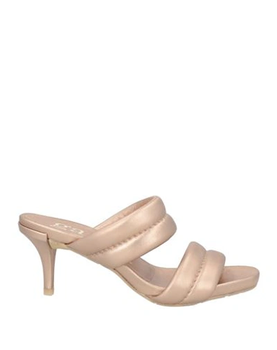 Pedro Garcia Pedro García Woman Sandals Copper Size 8 Leather In Orange