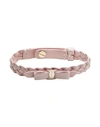 Ferragamo Woman Bracelet Pink Size - Soft Leather