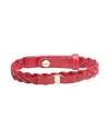 Ferragamo Woman Vara Bow Adjustable Bracelet In Red