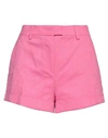 Etro Woman Shorts & Bermuda Shorts Fuchsia Size 8 Cotton, Viscose, Polyamide, Elastane In Pink