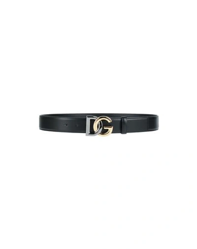 Dolce & Gabbana Man Belt Black Size 36 Calfskin